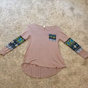 Long sleeve Aztec shirt